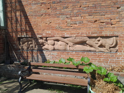 Art in Delapre Abbey walled garden